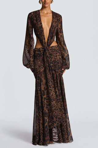 Elegant Cutout Evening Gown