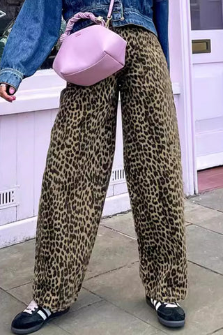 Stylish Leopard Casual Pants