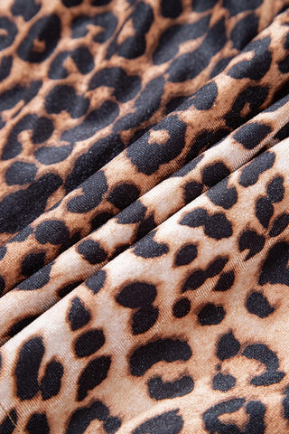 Leopard Tiered Mini Skirt