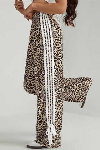 Stylish Leopard Print Casual Pants
