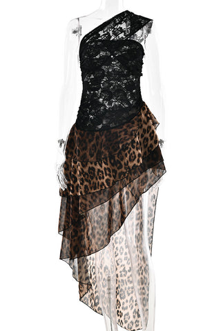 Asymmetric Layered Design Dress