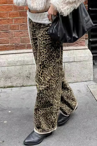 Stylish Leopard Casual Pants