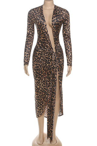 Animal Print Night Out Dress