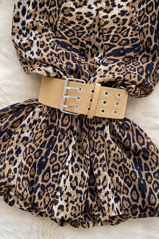 Leopard Belted Tank Top