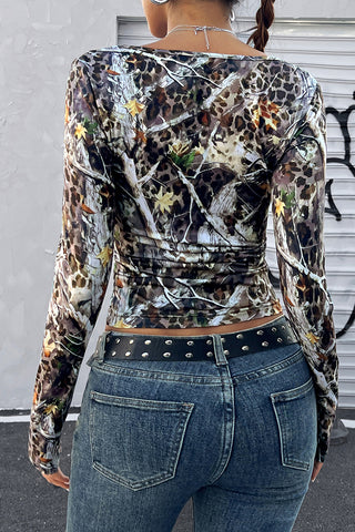 Urban Camouflage Long Sleeve Top