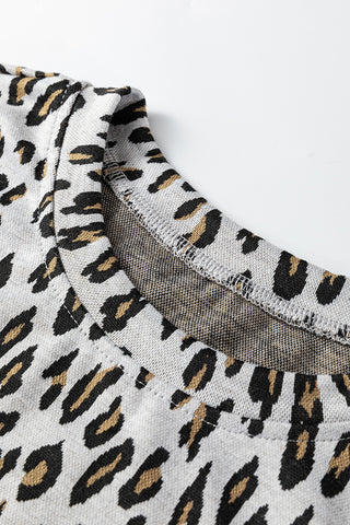 Animal Print Two-Piece Pants Set