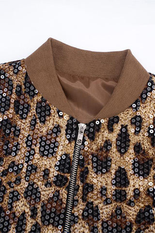 Sequin Bomber Jacket