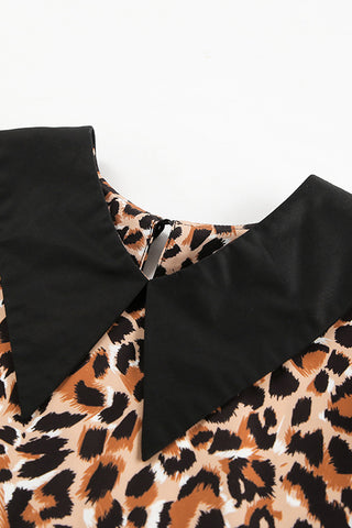 Leopard Print Casual Dress