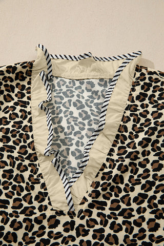 Leopard Print Casual Dress
