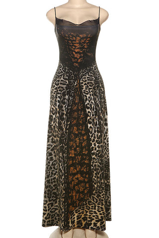 Animal Print Evening Gown