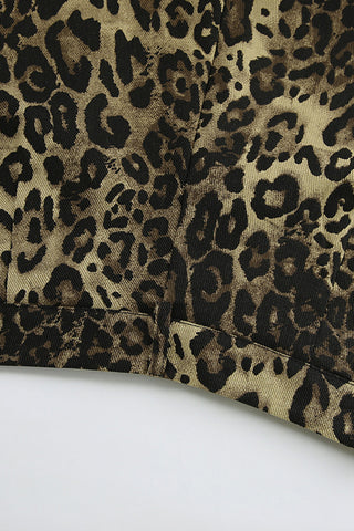 Leopard Print Casual Shorts
