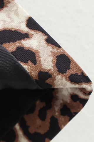 Leopard Print Button-Front Vest