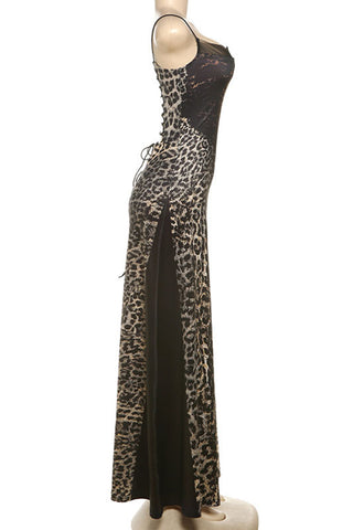 Animal Print Evening Gown