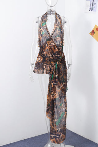 Halter Neck Casual Dress