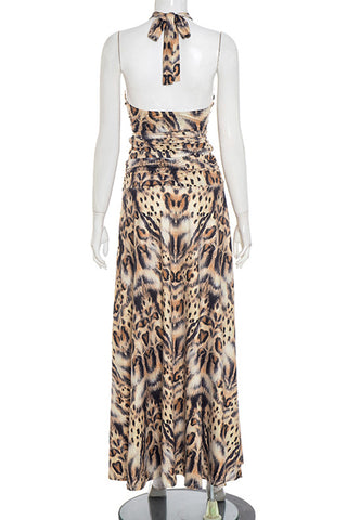 Halter Neck Skirt Set