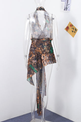 Halter Neck Casual Dress