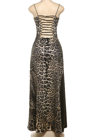 Animal Print Evening Gown