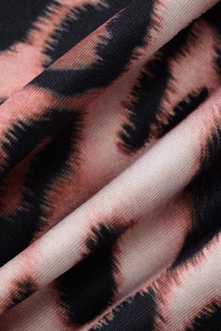 Lace-V Neck Leopard Print Tank Top