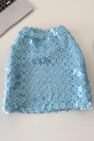 Floral Embellished Mini Skirt