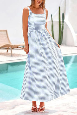 Checkered Sleeveless Sundress