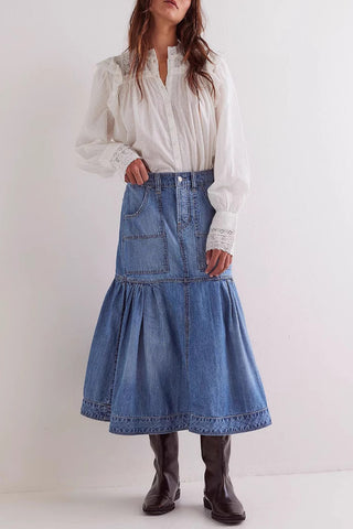Versatile Denim Skirt