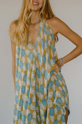 Halter Neck Bohemian Casual Dress