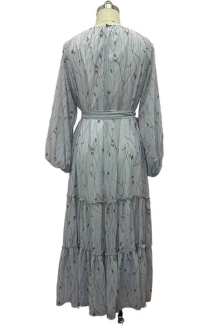 Flowing Floral Tiered Maxi Dress