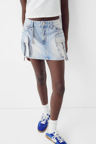 Utility Pocket Mini Skirt