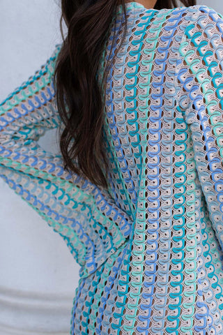 V-Neck Printed Maxi Dress