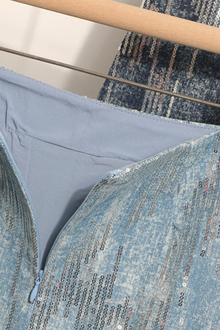 Sequin Sparkle Mini Skirt