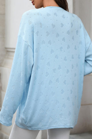 Relaxed Open-Front Cardigan