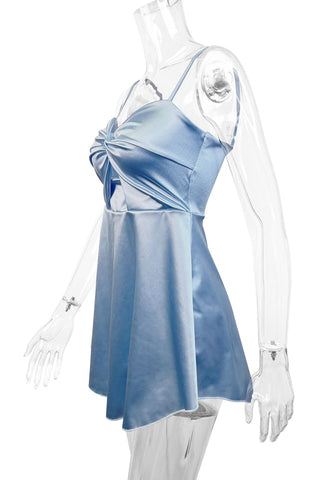 Twist-Front Cutout Sundress