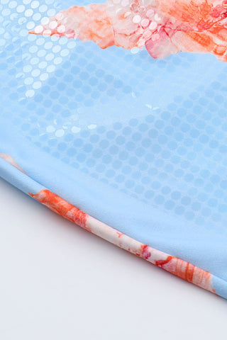 Strapless Starfish Print Dress