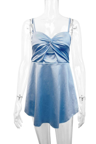 Twist-Front Cutout Sundress