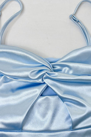 Twist-Front Cutout Sundress