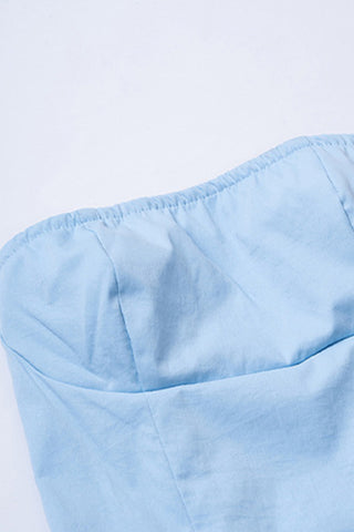 Strapless A-Line Evening Dress