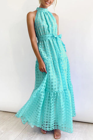 Halter Neck Casual Maxi Dress