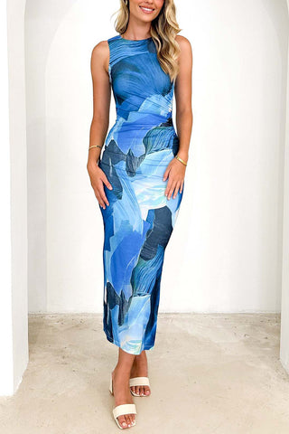 Floral Sleeveless Casual Dress