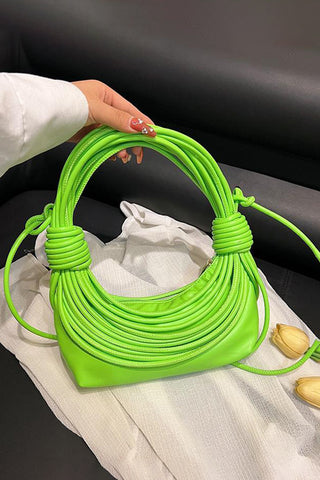 Sleek Stacked Handle Handbag