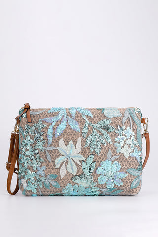 Floral Detail Clutch Bag