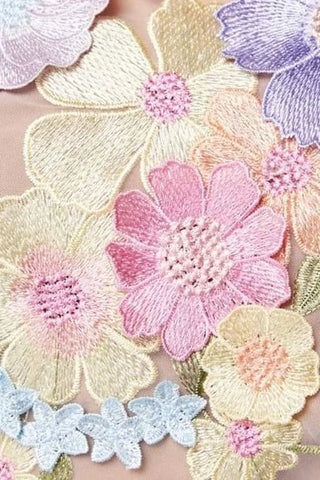 Floral Embroidered Midi Dress