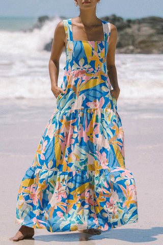 Floral Tiered Maxi Dress