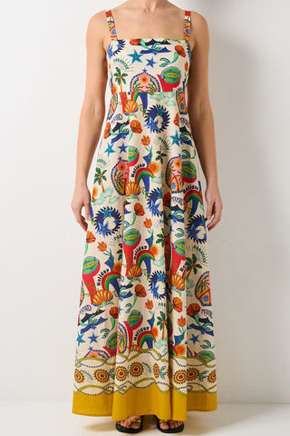 Floral Print Maxi Vacation Dress