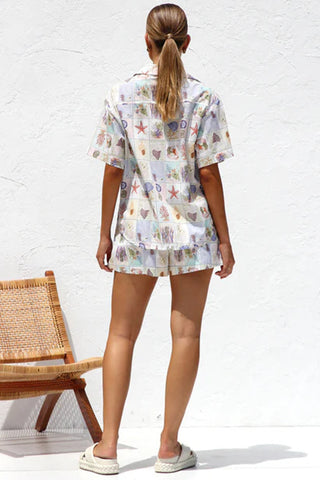 Printed Relaxed Fit Two-Piece Set