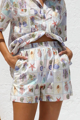 Printed Relaxed Fit Two-Piece Set