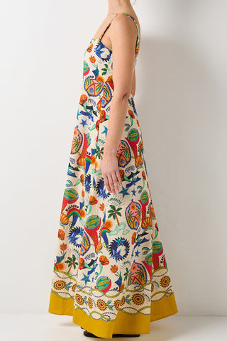 Floral Print Maxi Vacation Dress