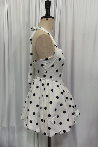 Halter-Neck Bubble Hem Dress