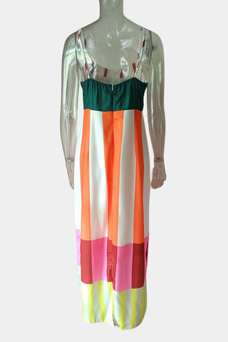 Striped Maxi Casual Dress