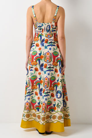 Floral Print Maxi Vacation Dress