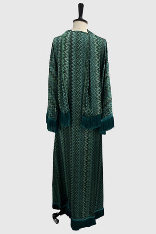 Zigzag Patterned Casual Maxi Dress